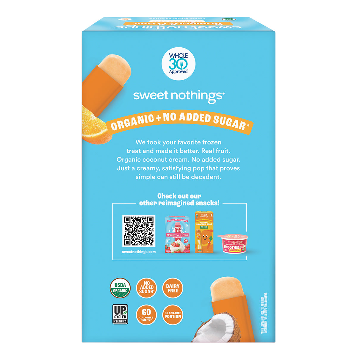 Oranges & Cream Fruit Pops