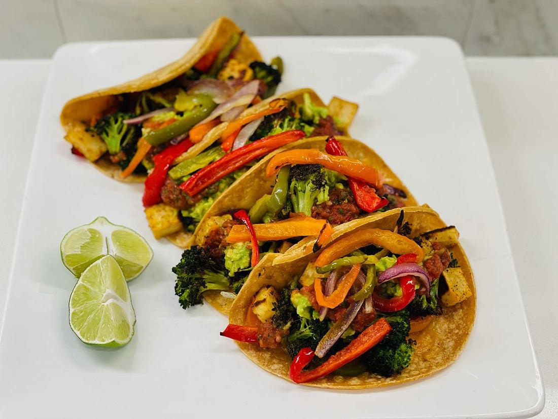 Healthy is Delish by Beth: Roasted Veggie Tacos