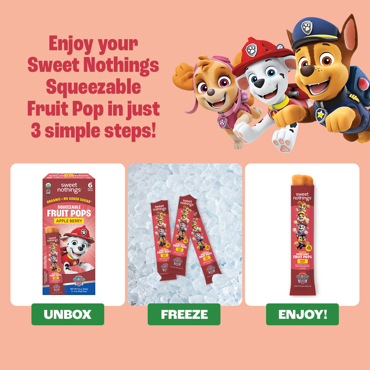 Apple Berry PAW Patrol Pops